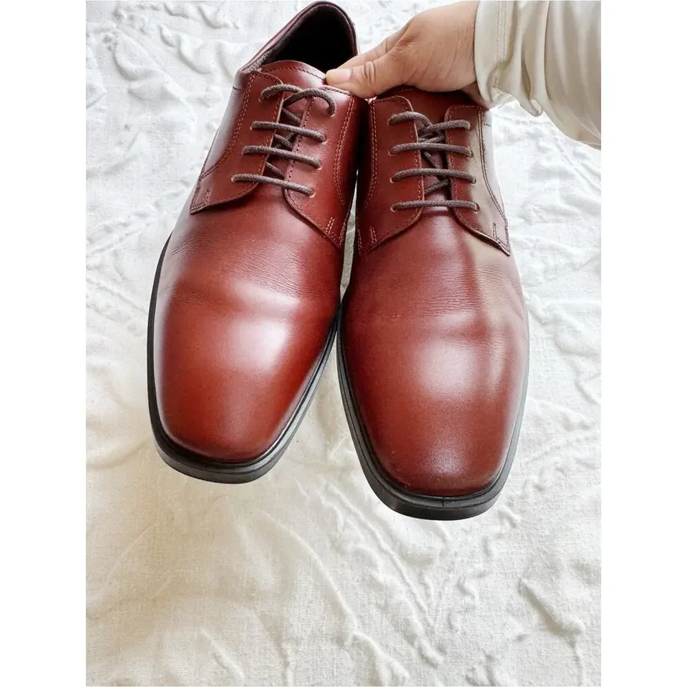 Ecco Cognac Metropole Milan Derby Size 11 - 11.5 New